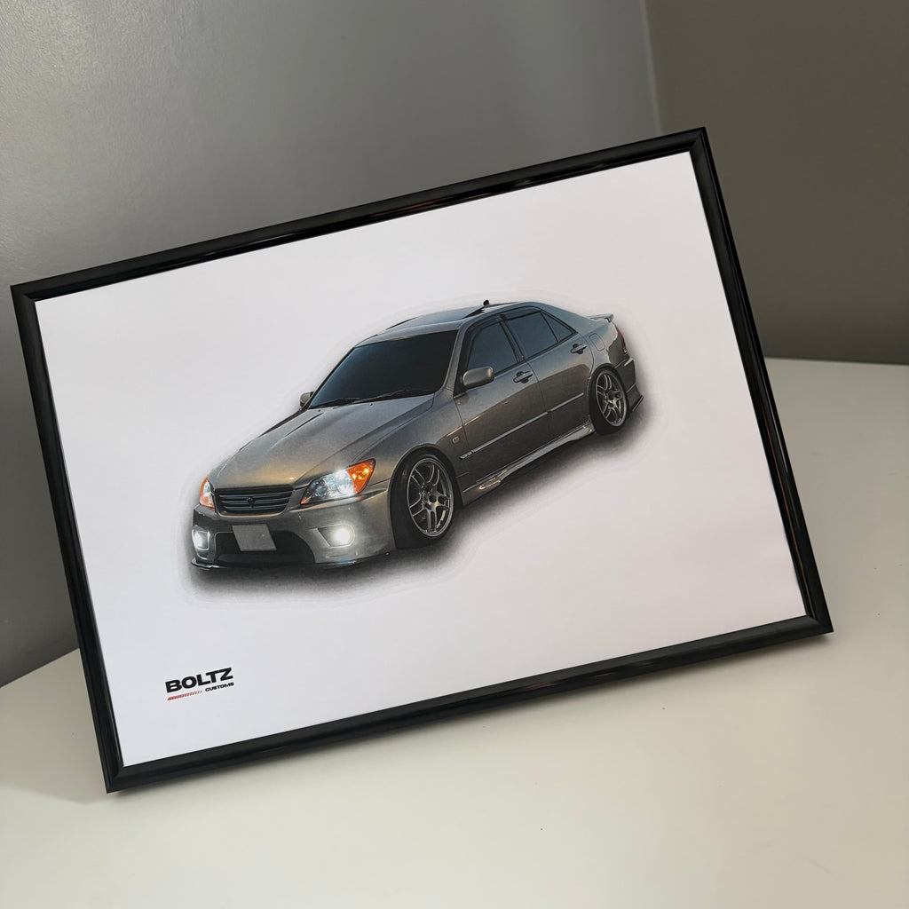Car Poster A4 LEXUS IS200/300 / TOYOTA ALTEZZA