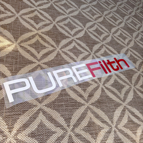 Window Sticker Large PUREFilth 400mm / 600mm
