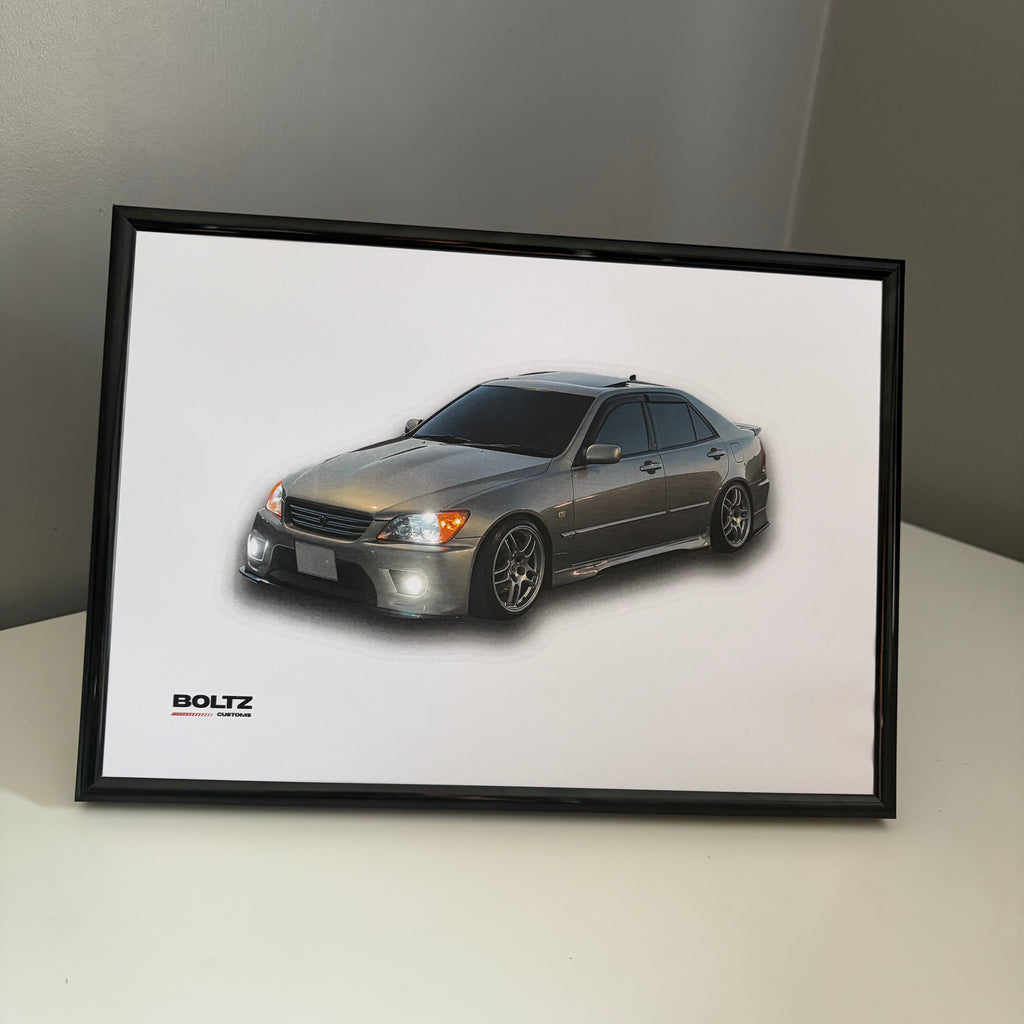 Car Poster A4 LEXUS IS200/300 / TOYOTA ALTEZZA