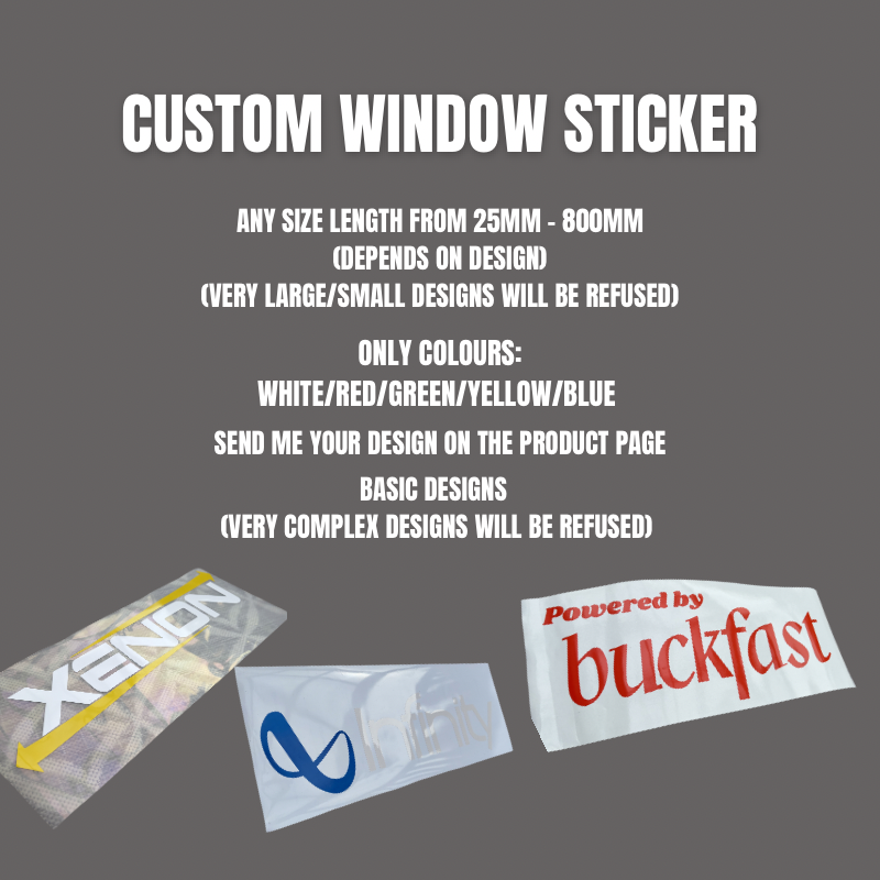 Window Sticker CUSTOM DESIGN (READ DESCRIPTION)
