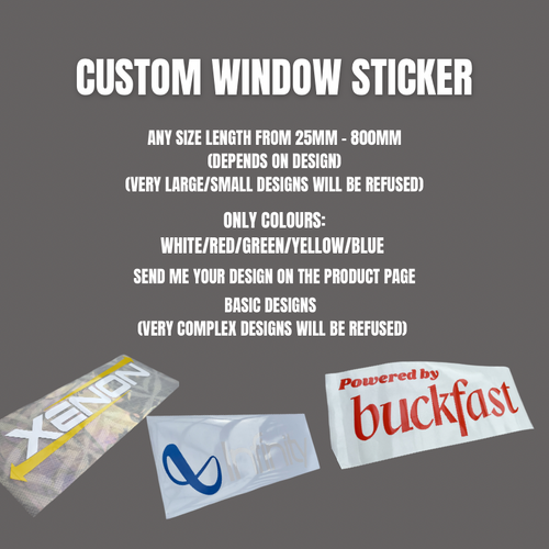 Window Sticker CUSTOM DESIGN (READ DESCRIPTION)