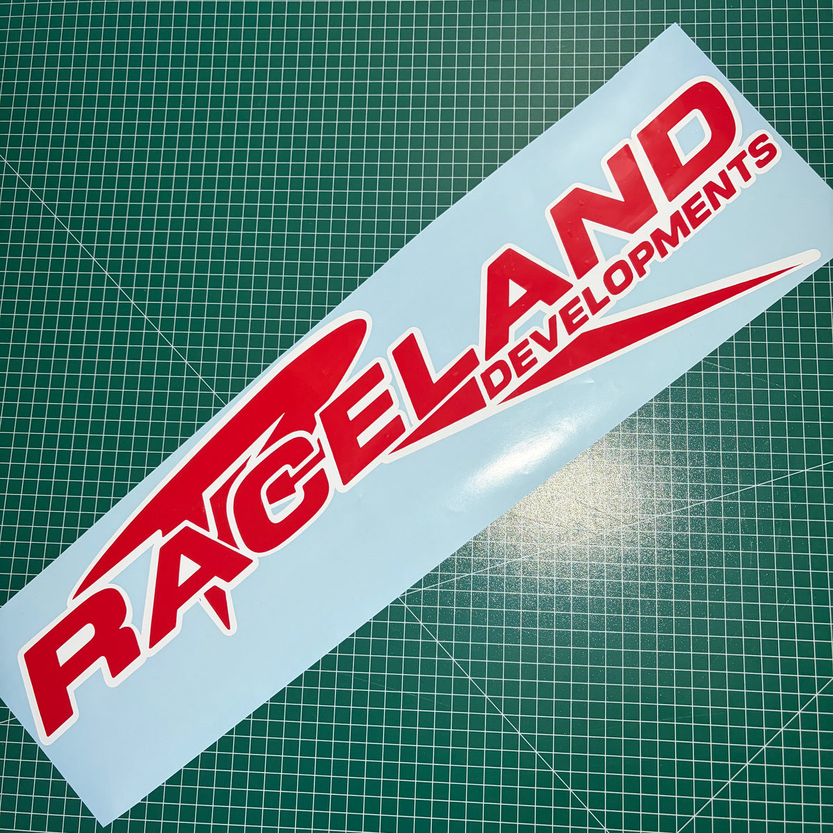 Window Sticker Large Raceland 600mm