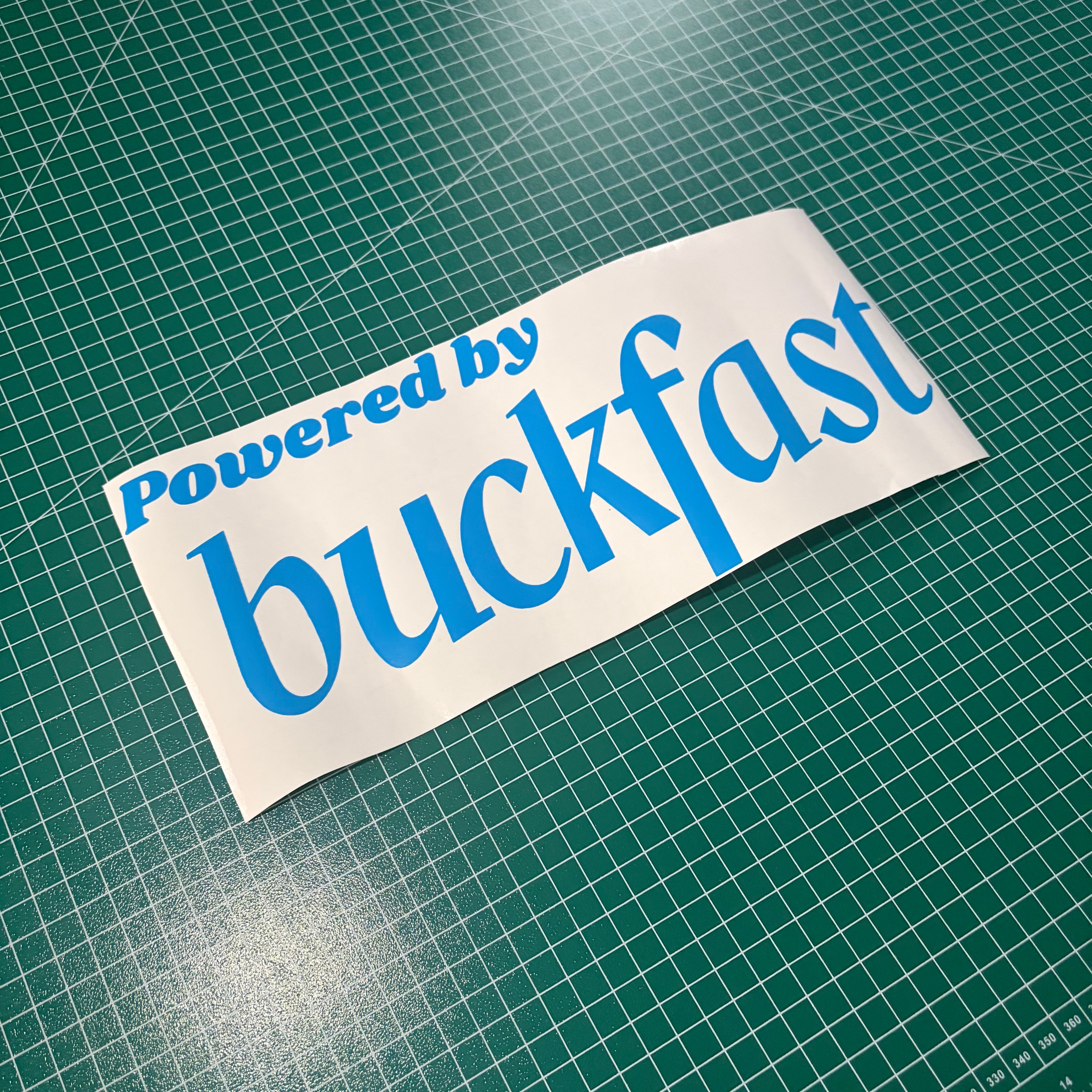 Window Sticker Small Powered by Buckfast