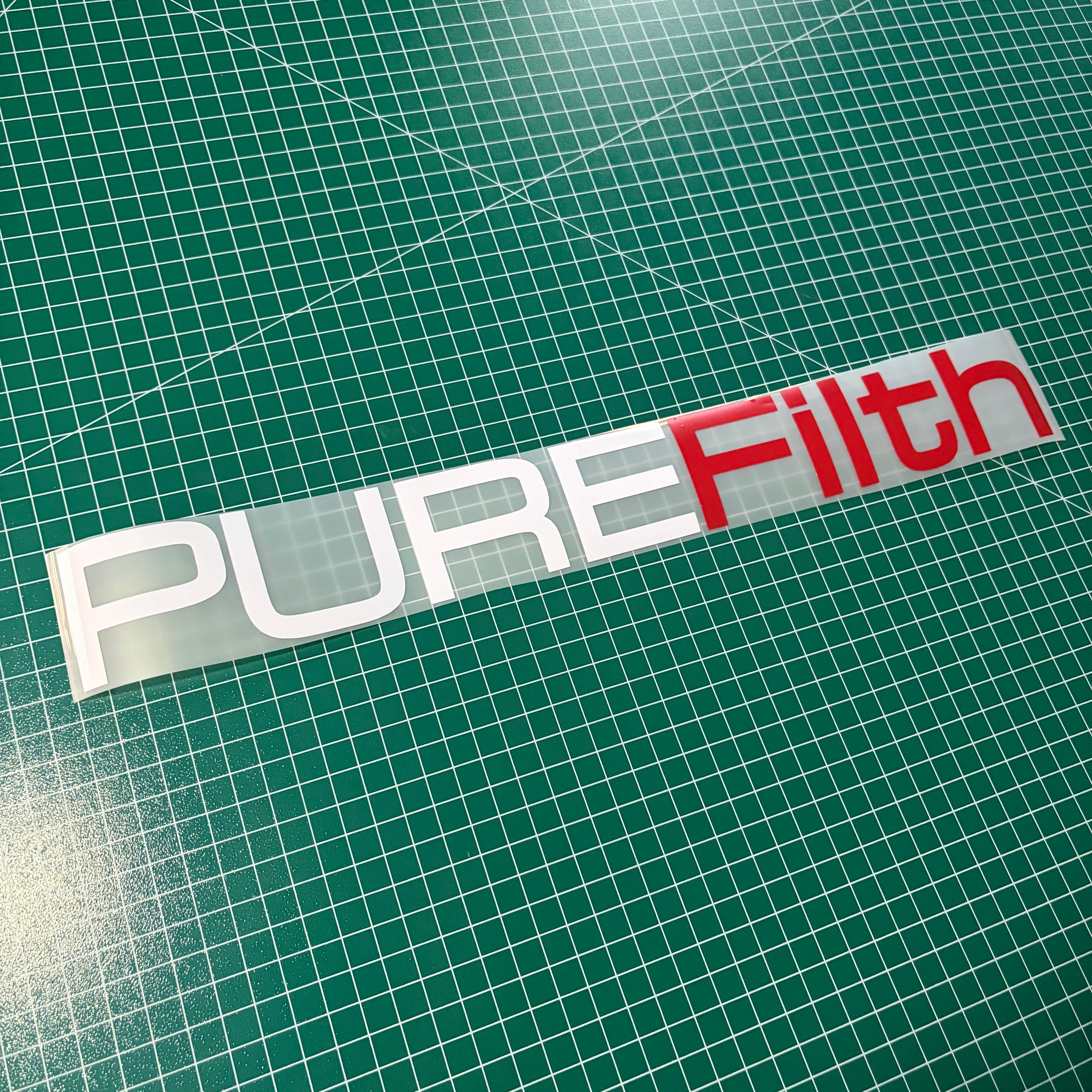 Window Sticker Large PUREFilth 400mm / 600mm