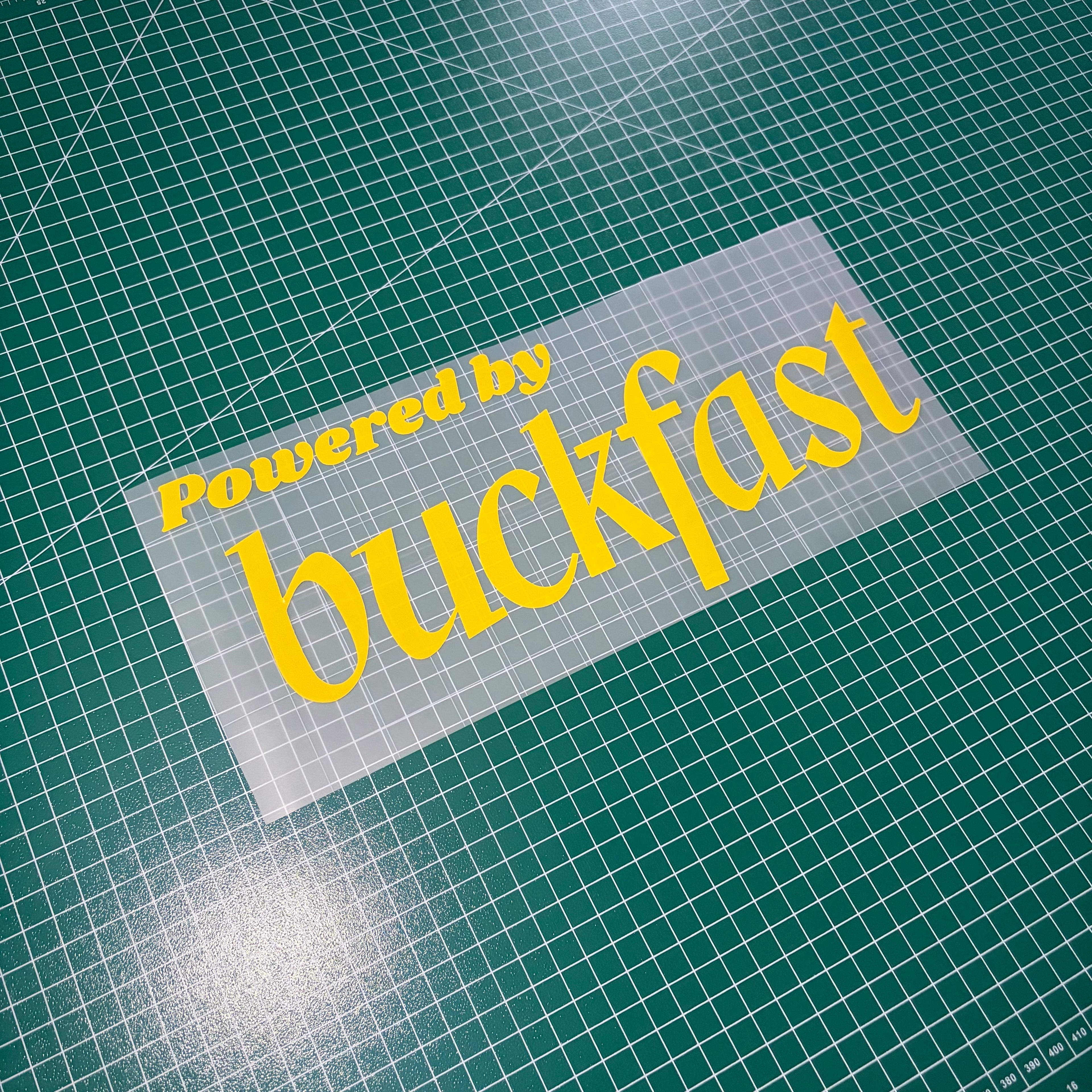 Window Sticker Small Powered by Buckfast