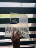 Window Sticker Small Irish Ferries