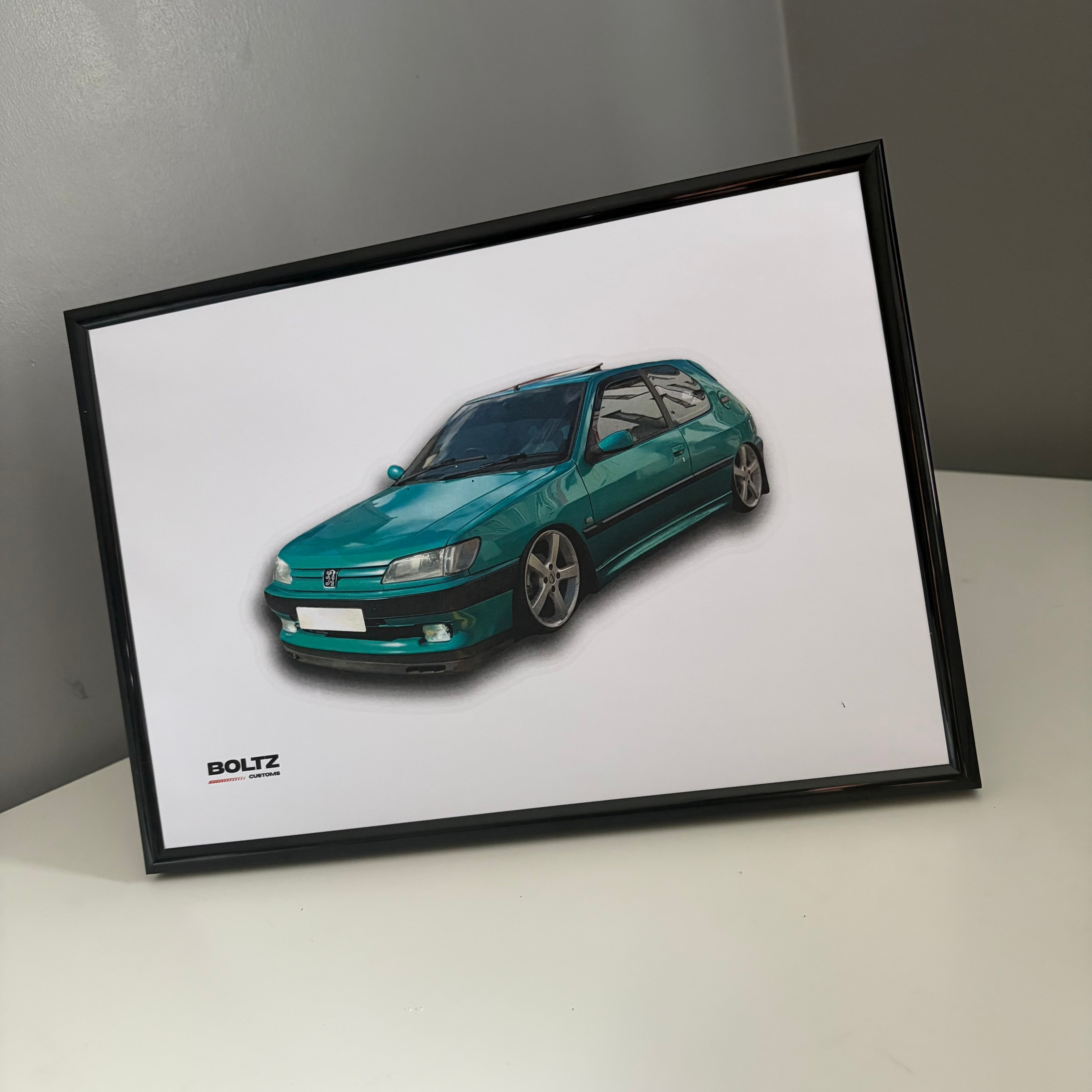 Car Poster A4 PEUGEOT 306