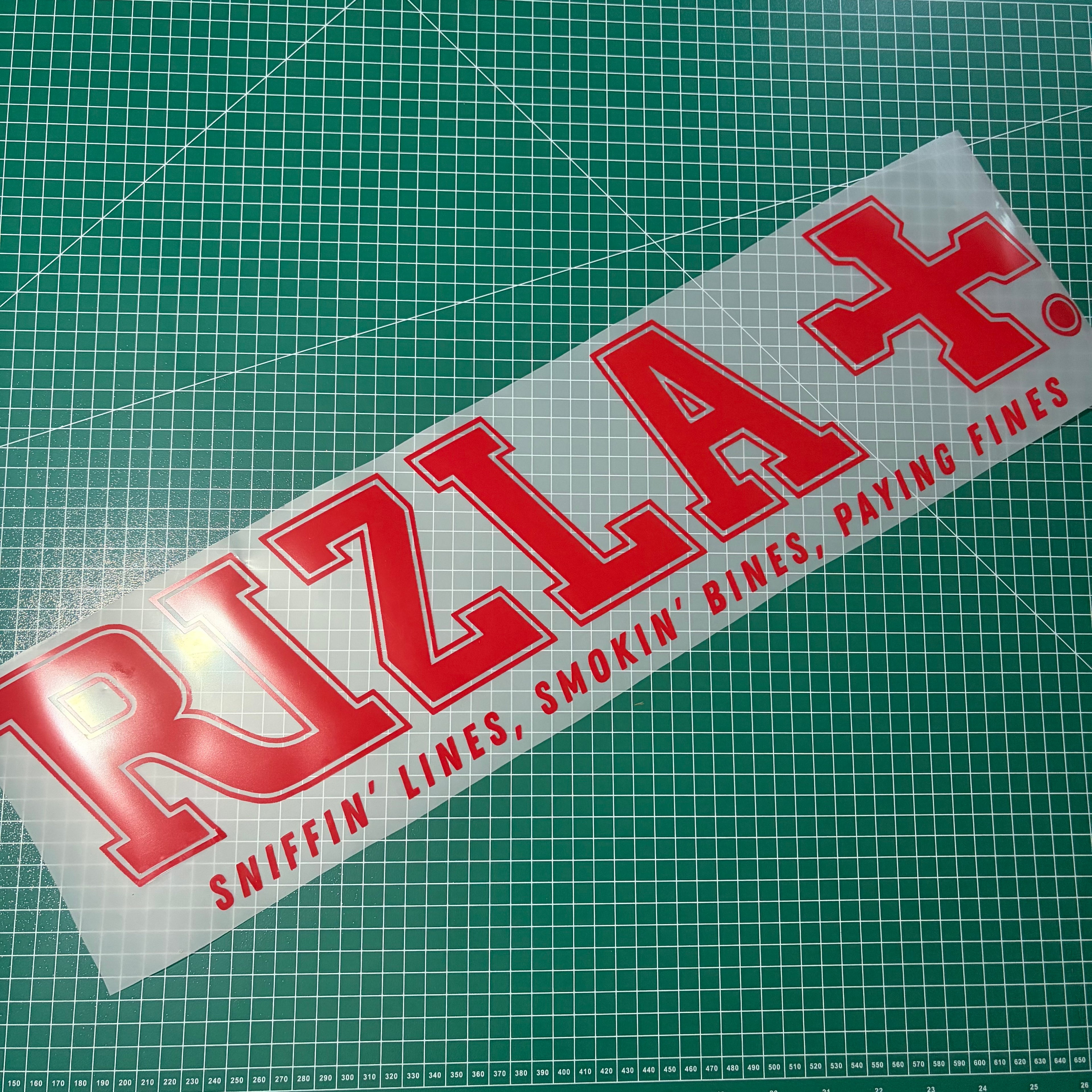 Window Sticker Large Rizla Plus 600mm