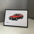 Car Poster A4 TOYOTA COROLLA TWIN CAM