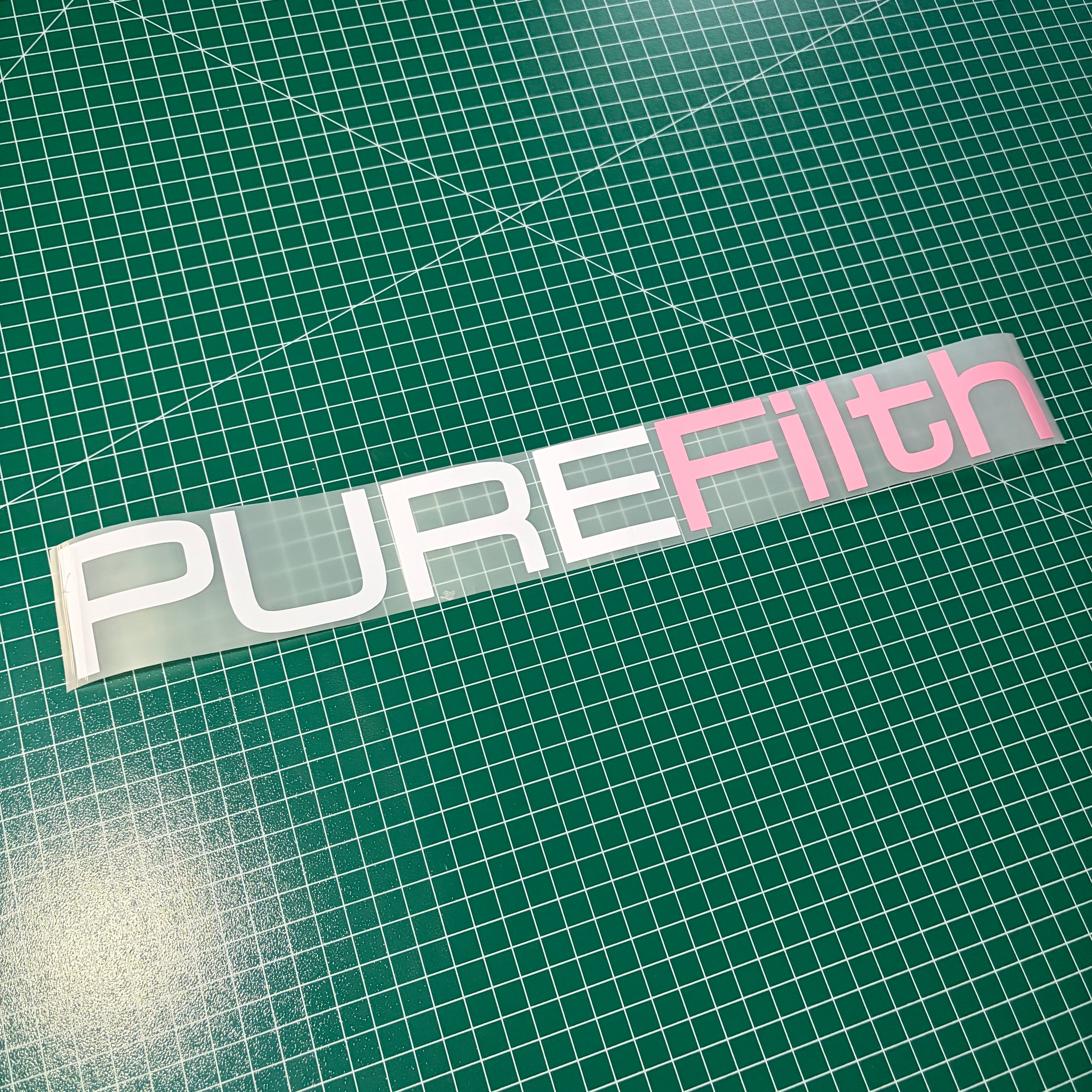 Window Sticker Large PUREFilth 400mm / 600mm