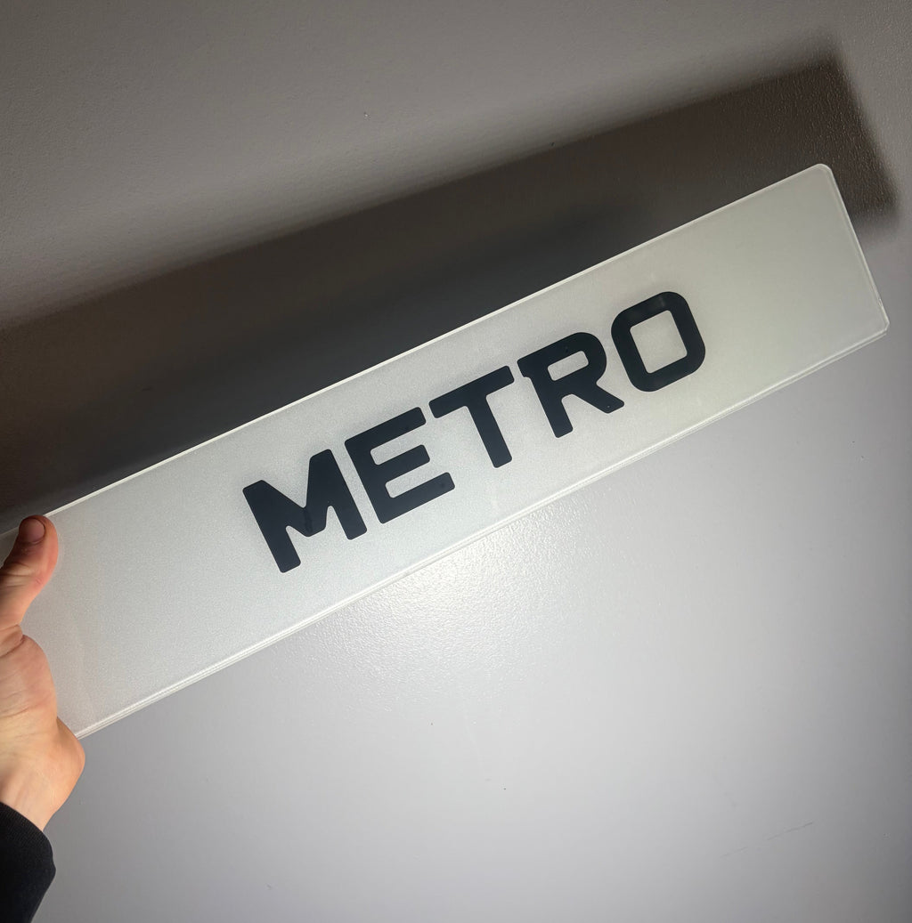 Number Plate Metro Style *SHOW PLATES* (READ DESCRIPTION)