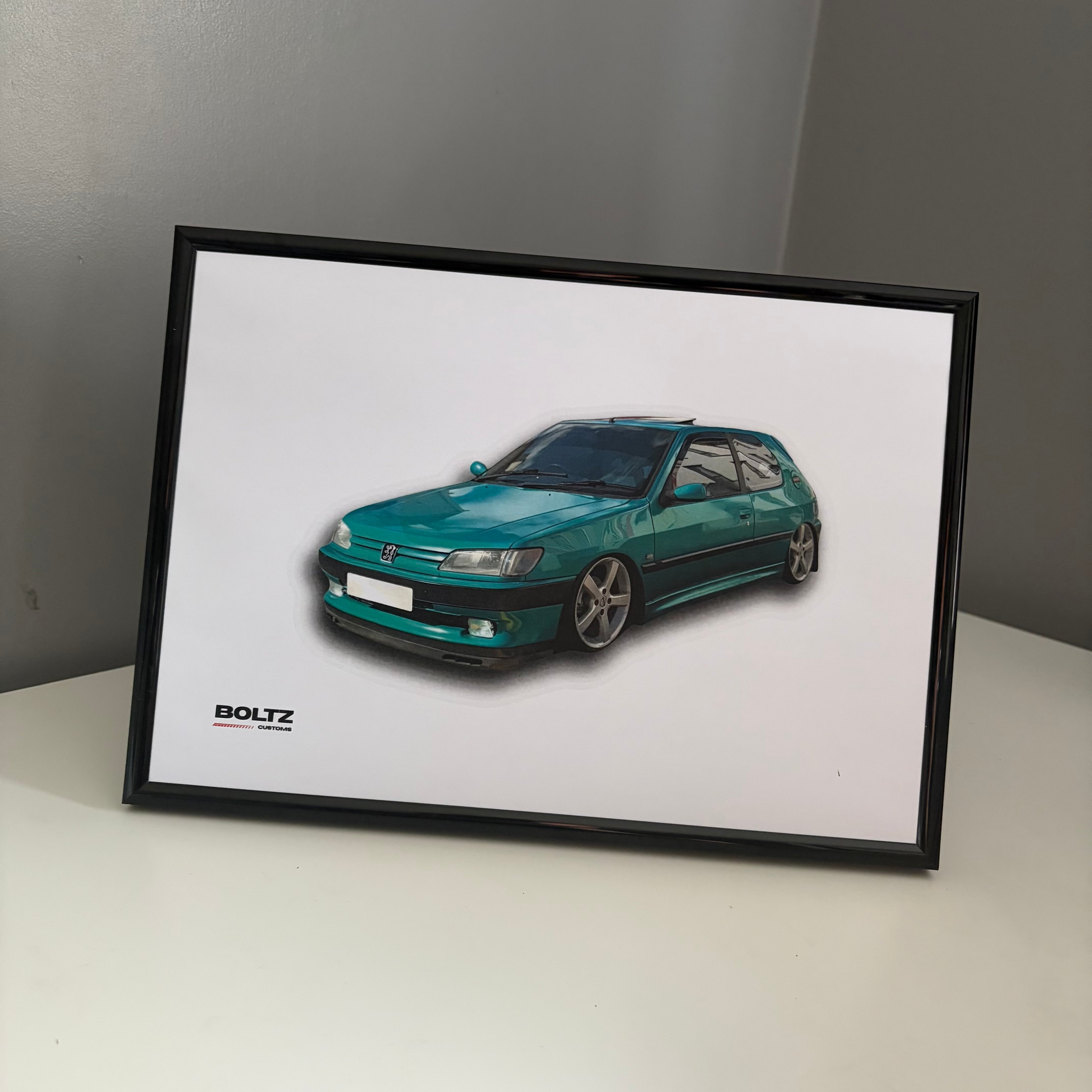 Car Poster A4 PEUGEOT 306