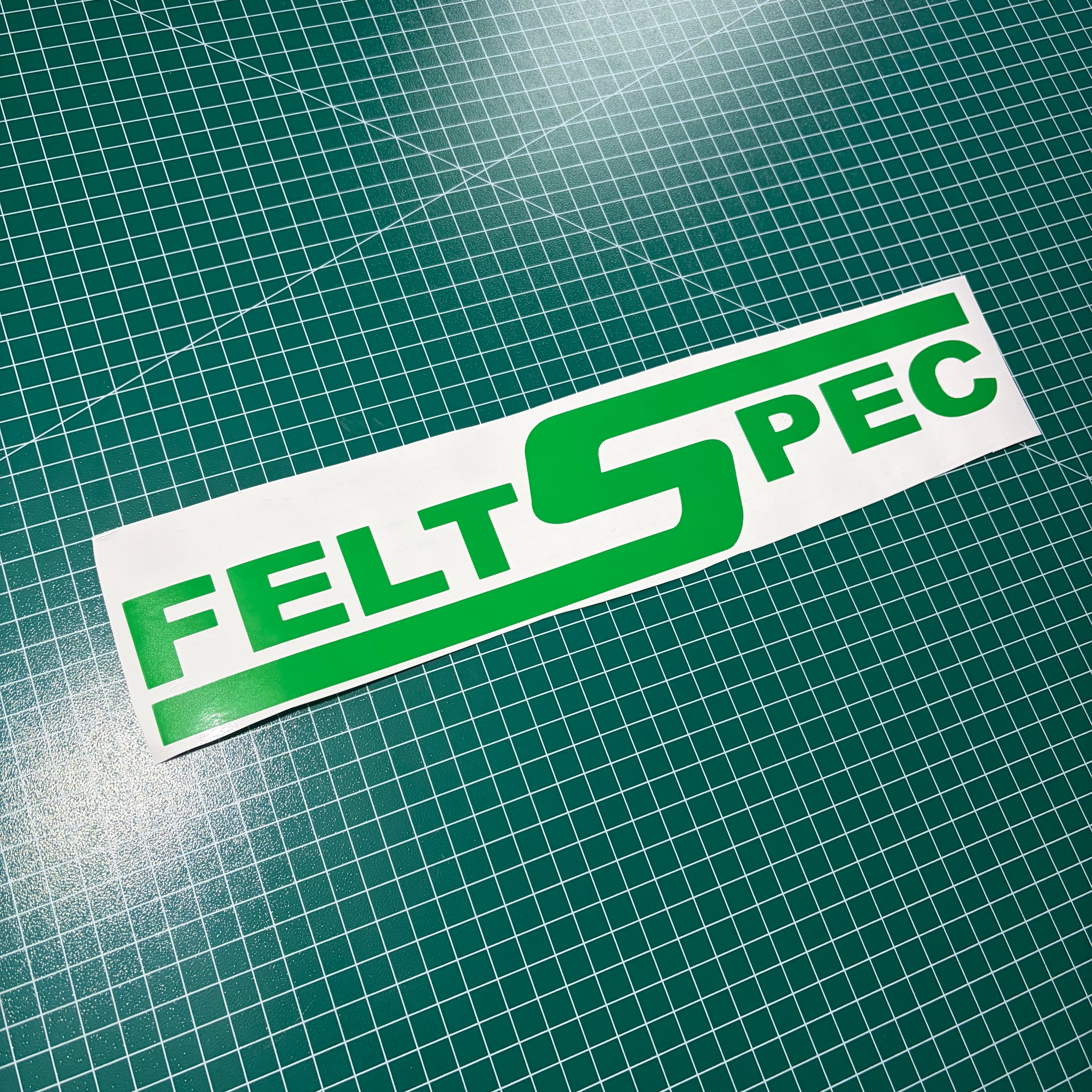 Window Sticker Small Felt Spec