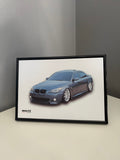 Car Poster A4 BMW E60
