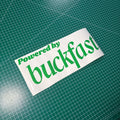 Window Sticker Small Powered by Buckfast