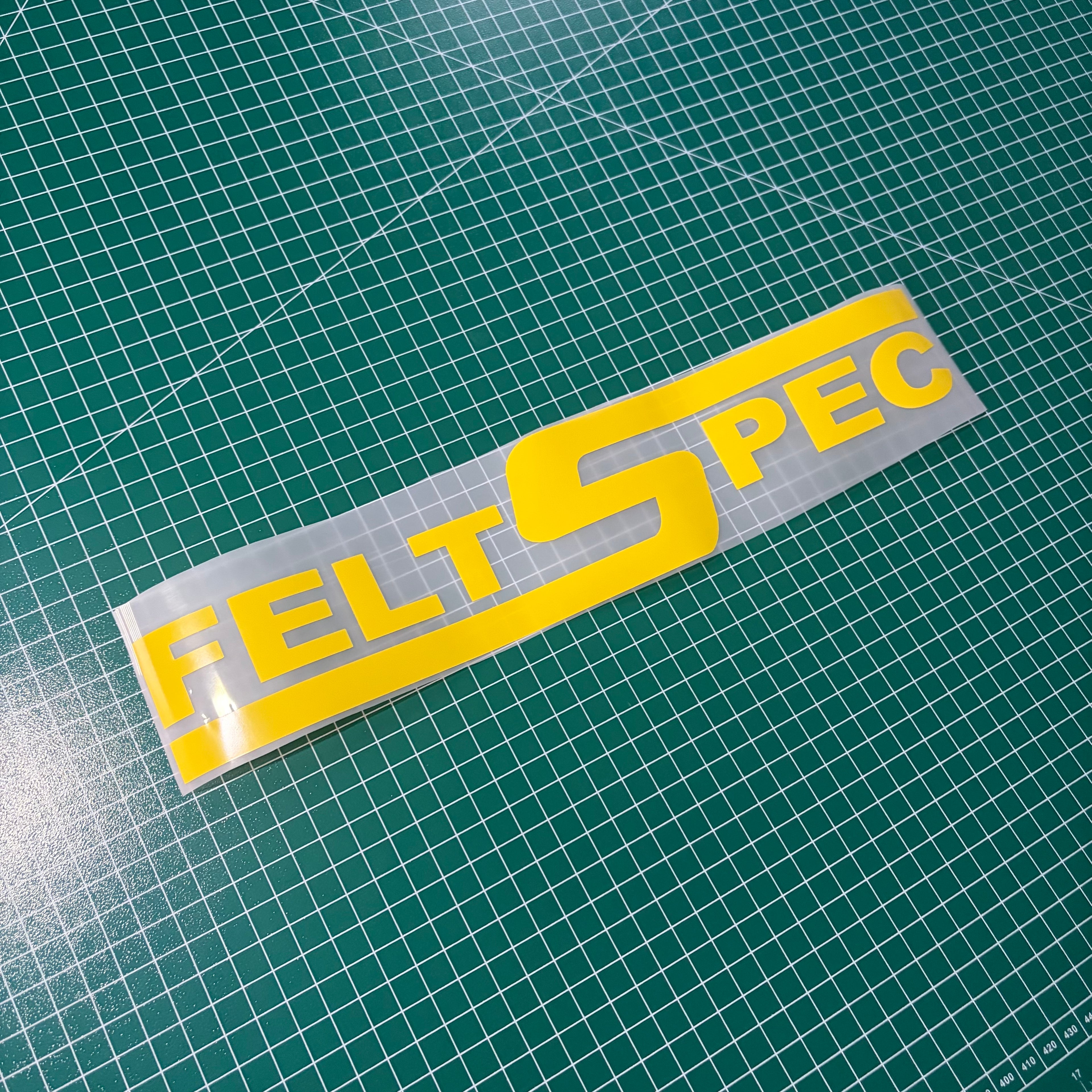Window Sticker Small Felt Spec