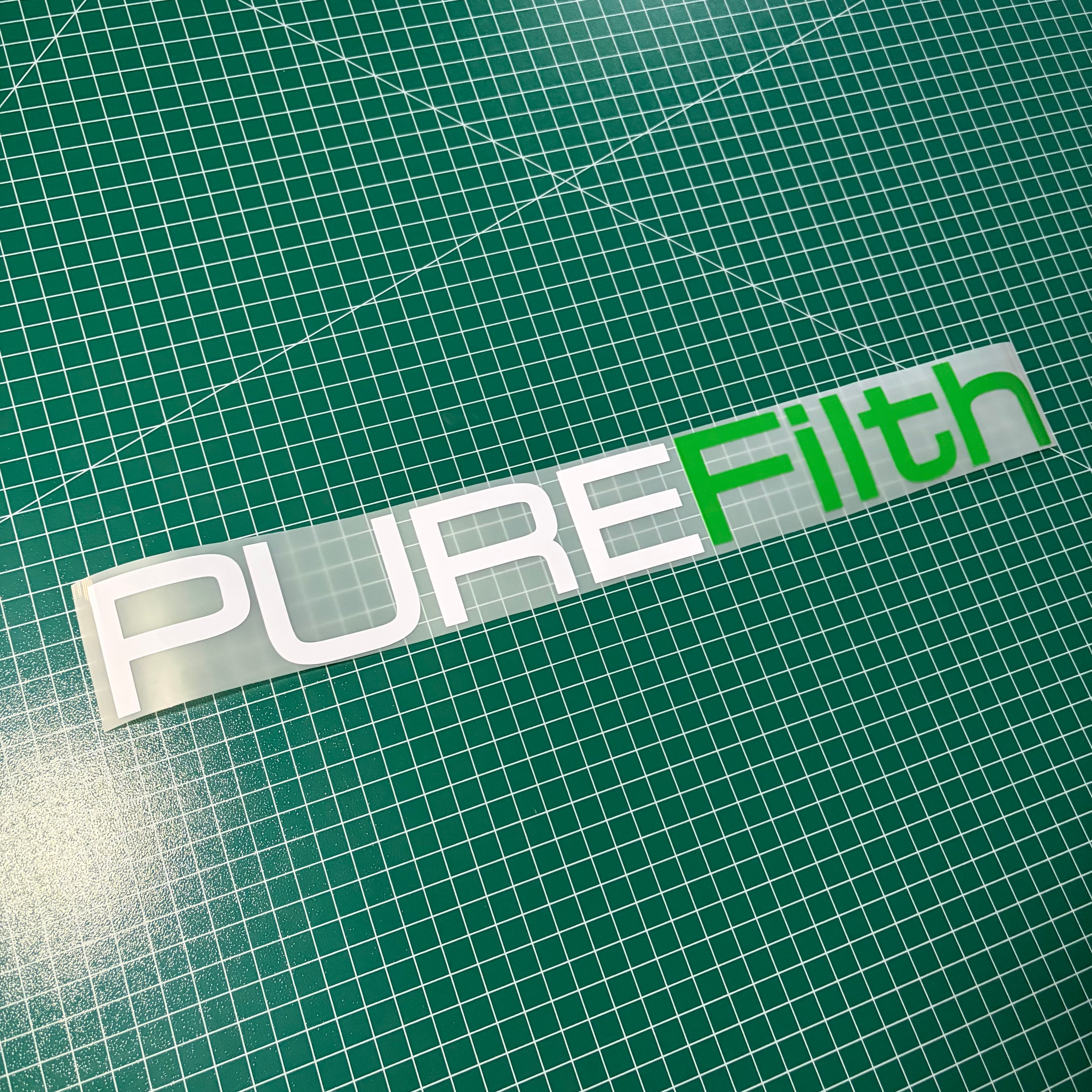 Window Sticker Large PUREFilth 400mm / 600mm