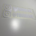 Window Sticker Small Instagram/TikTok CUSTOM Username