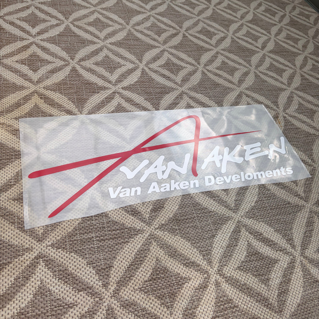 Window Sticker Large Van Aken 400mm / 600mm