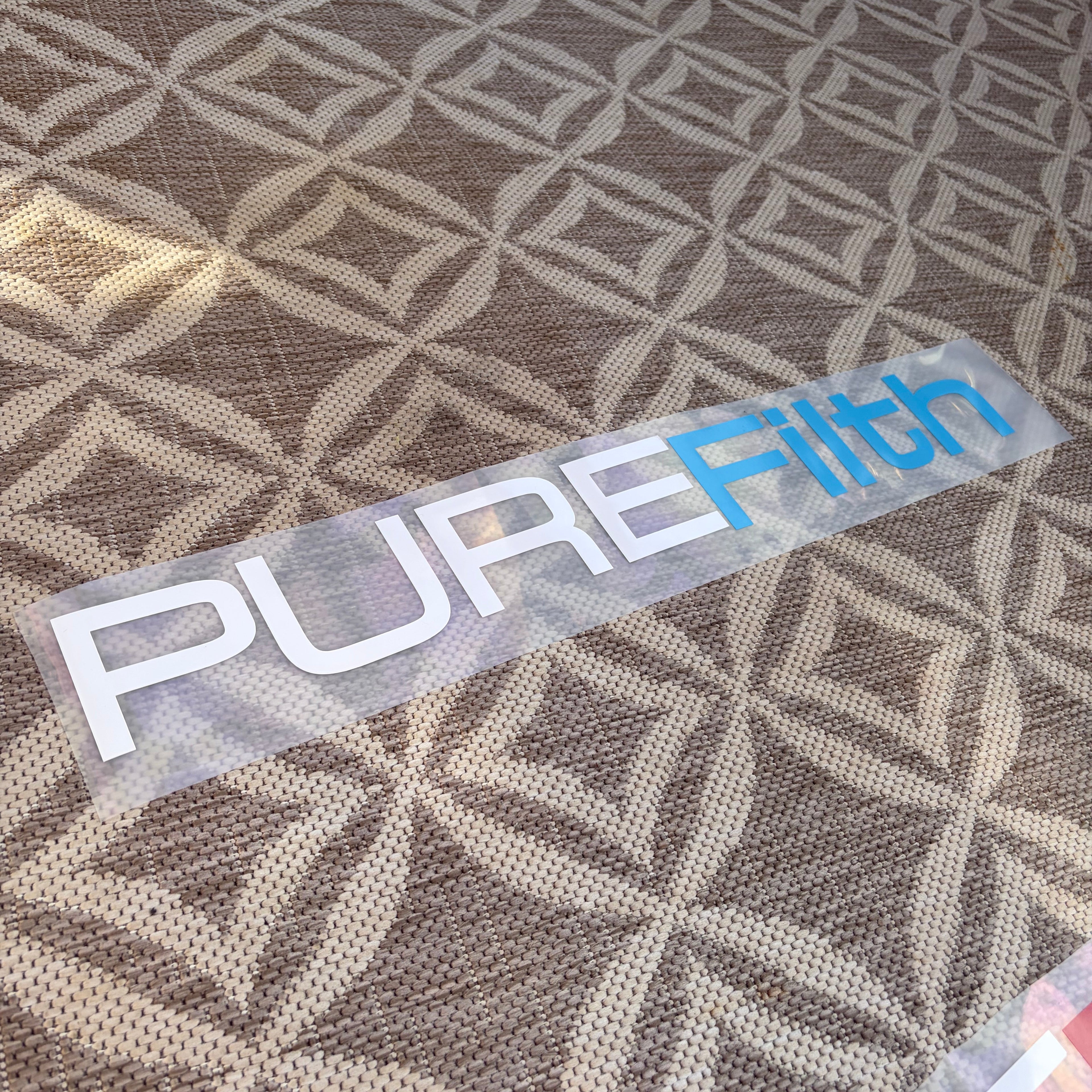 Window Sticker Large PUREFilth 400mm / 600mm