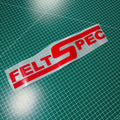 Window Sticker Small Felt Spec