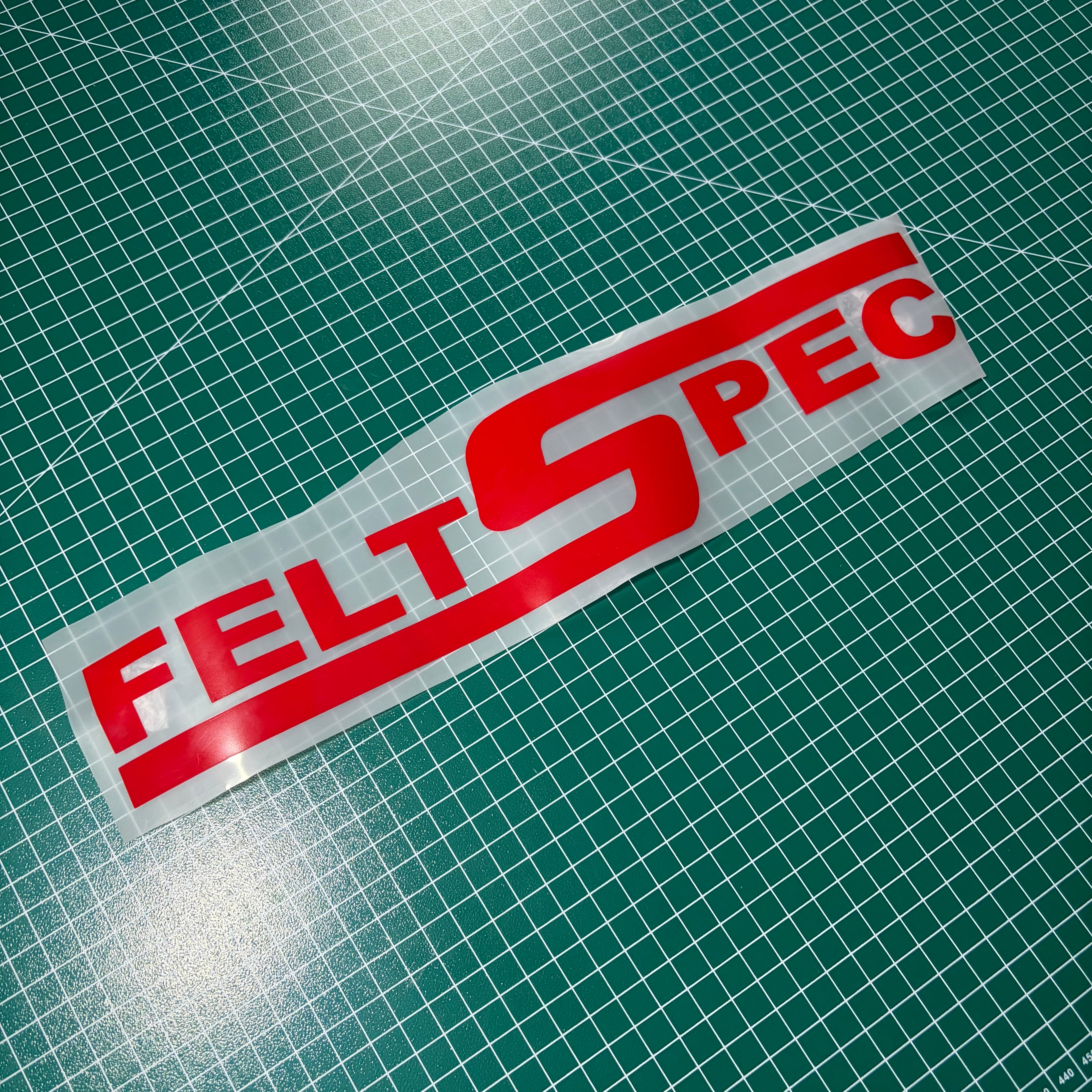 Window Sticker Small Felt Spec