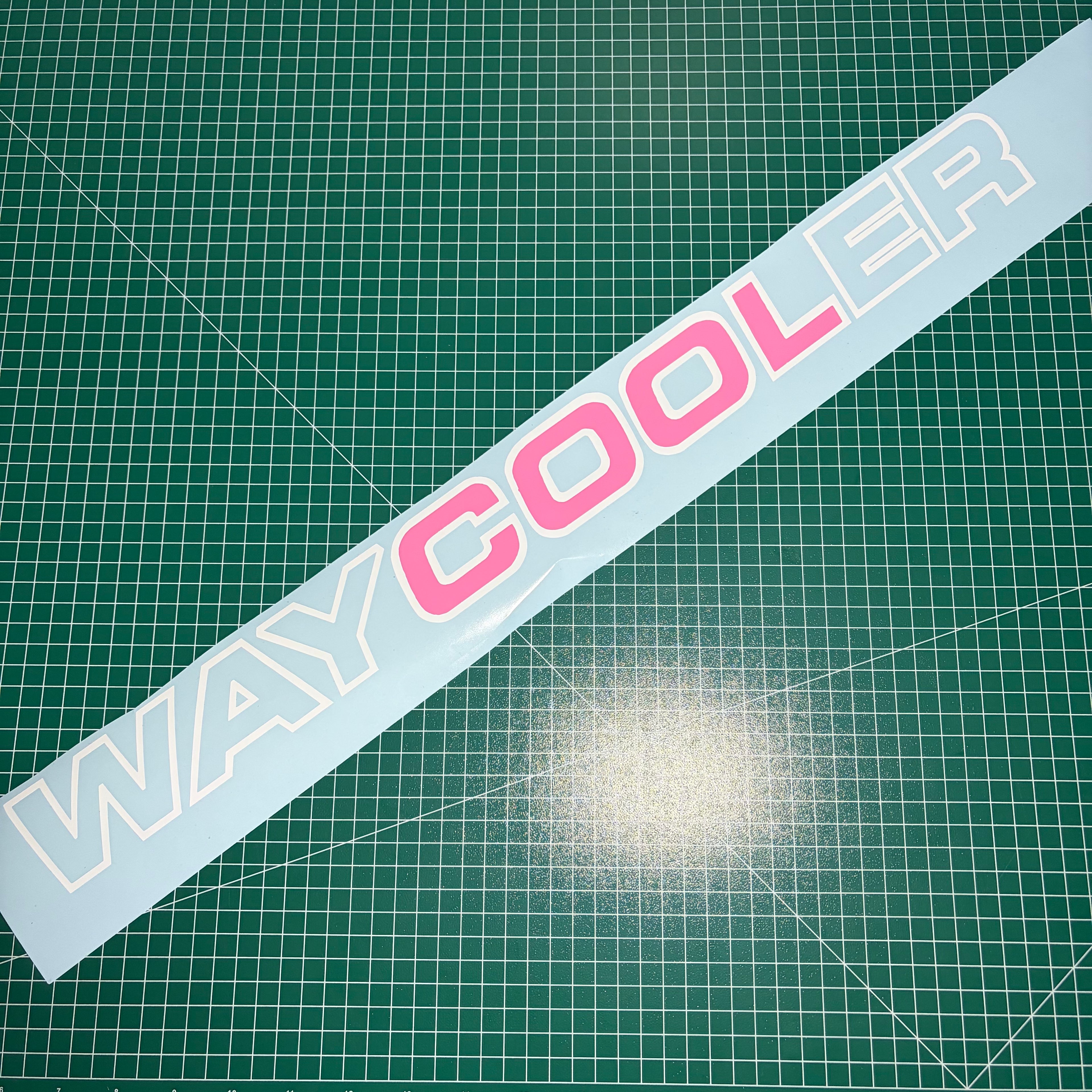Window Sticker Large Way Cooler 600mm