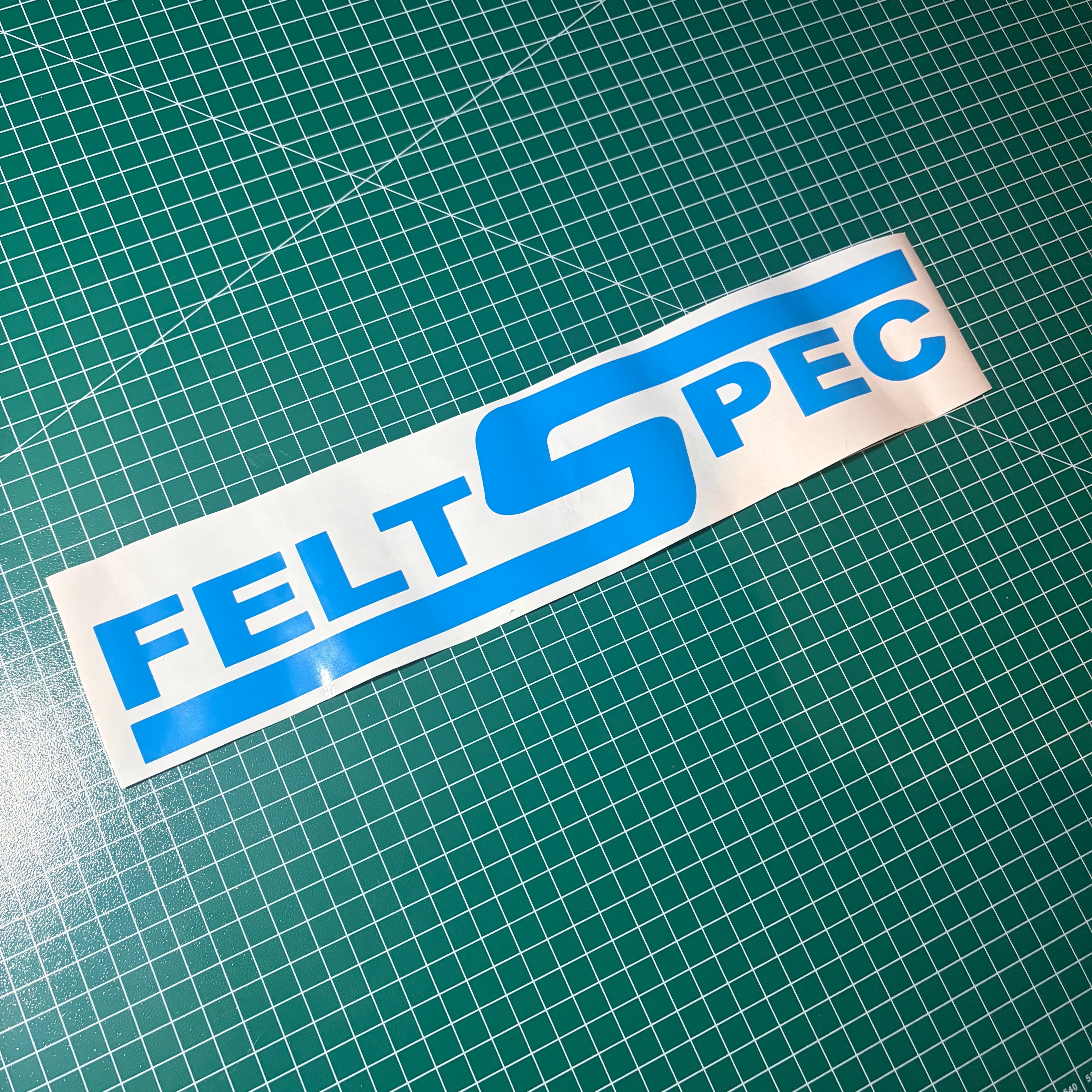 Window Sticker Small Felt Spec