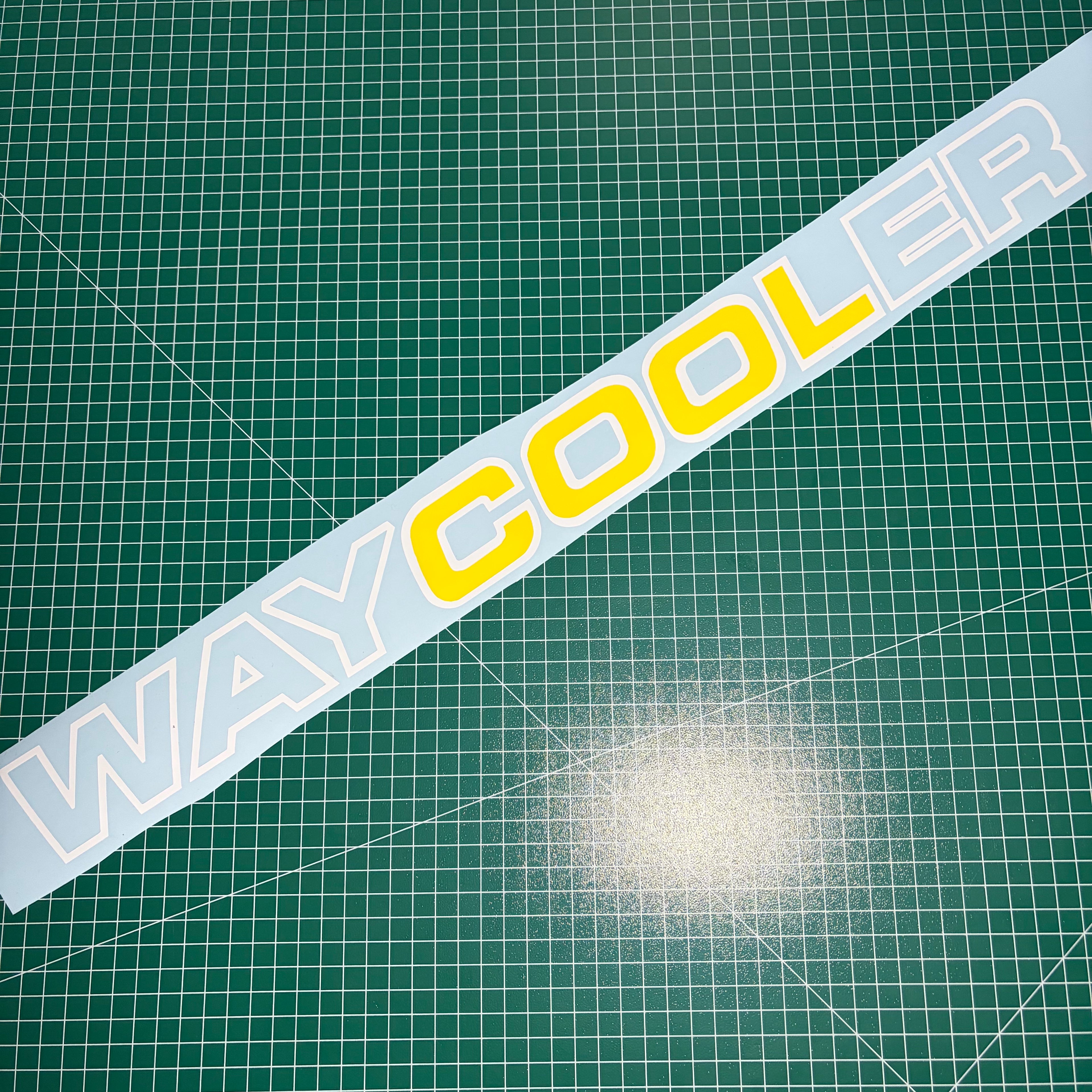 Window Sticker Large Way Cooler 600mm