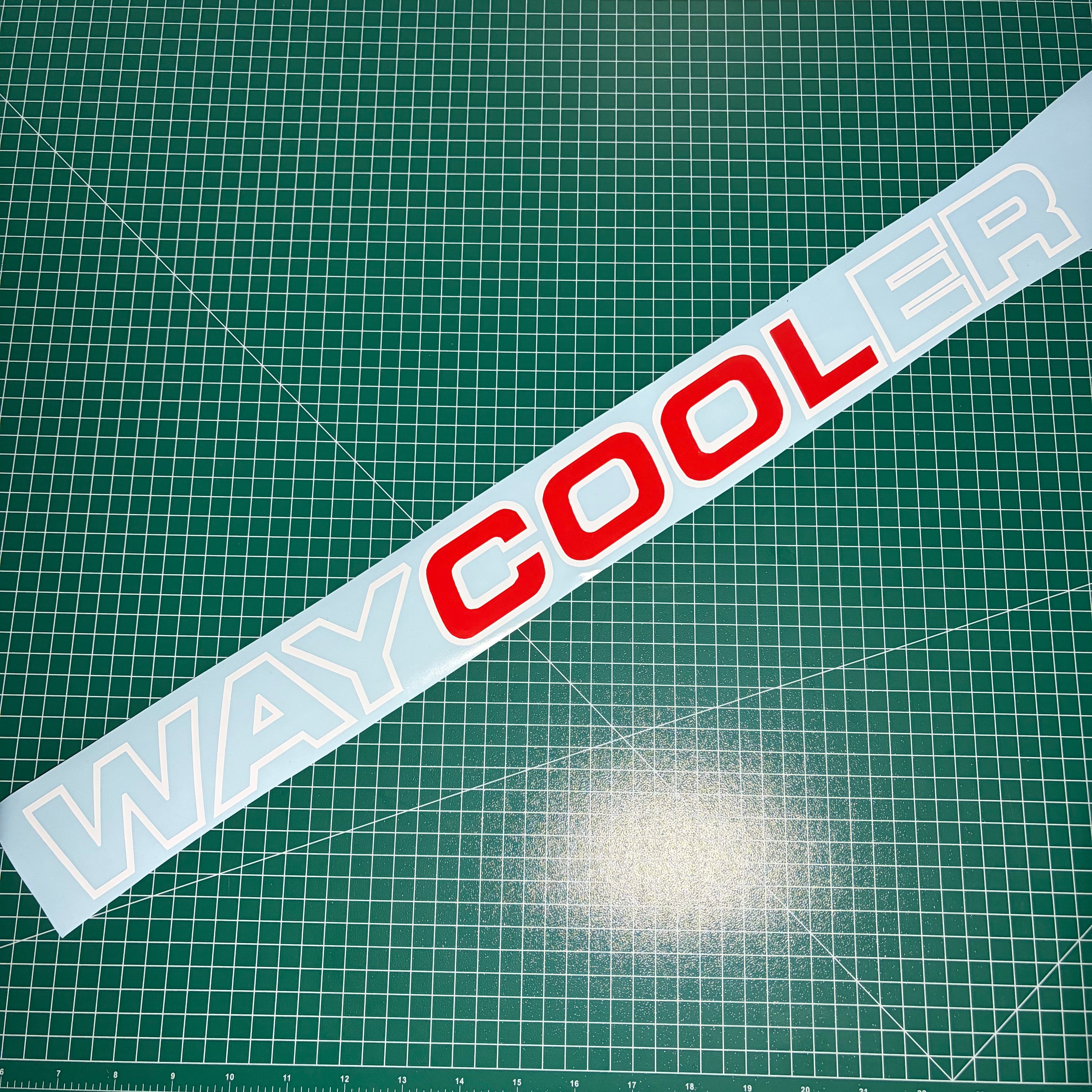 Window Sticker Large Way Cooler 600mm