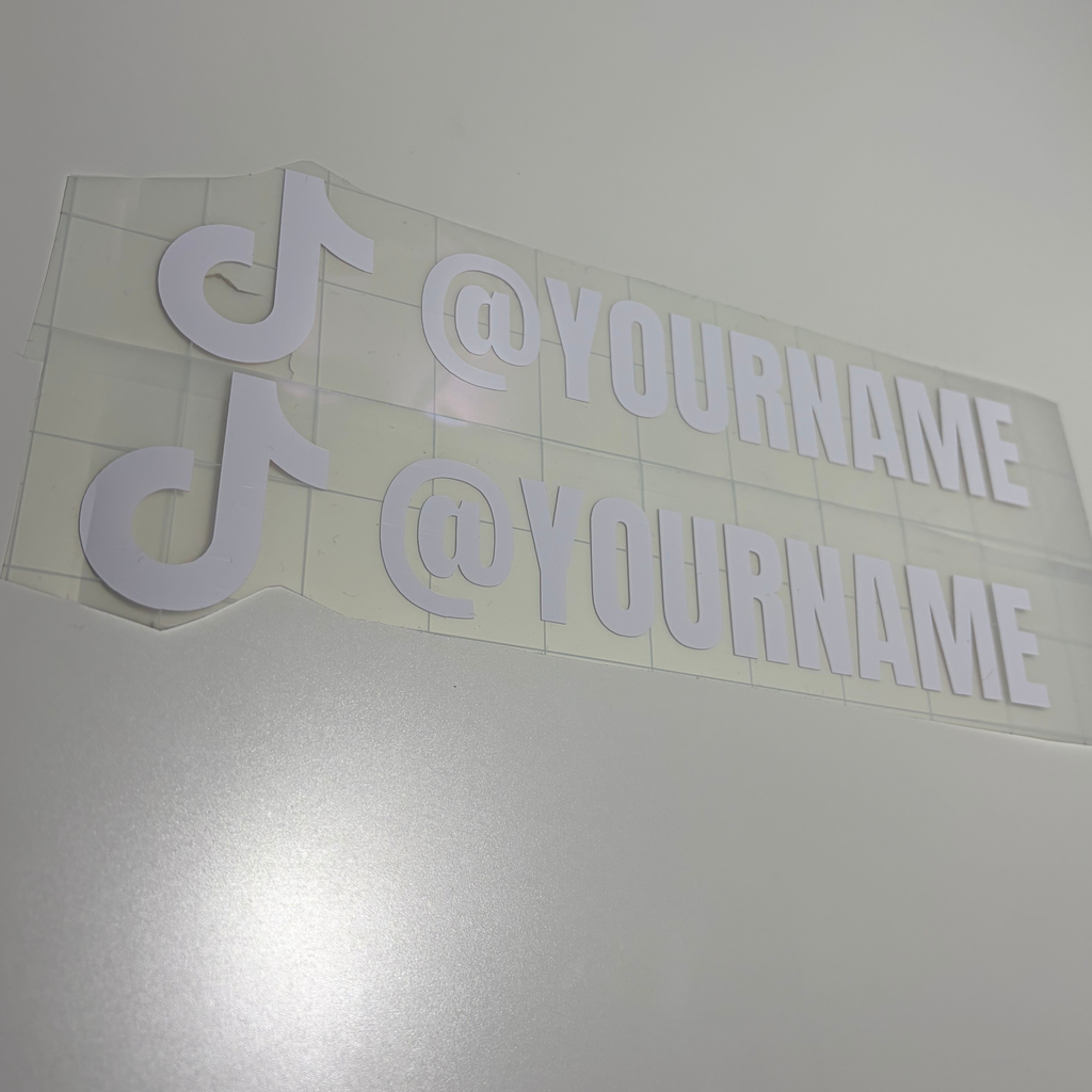 Window Sticker Small Instagram/TikTok CUSTOM Username