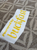 Window Sticker Small Powered by Buckfast