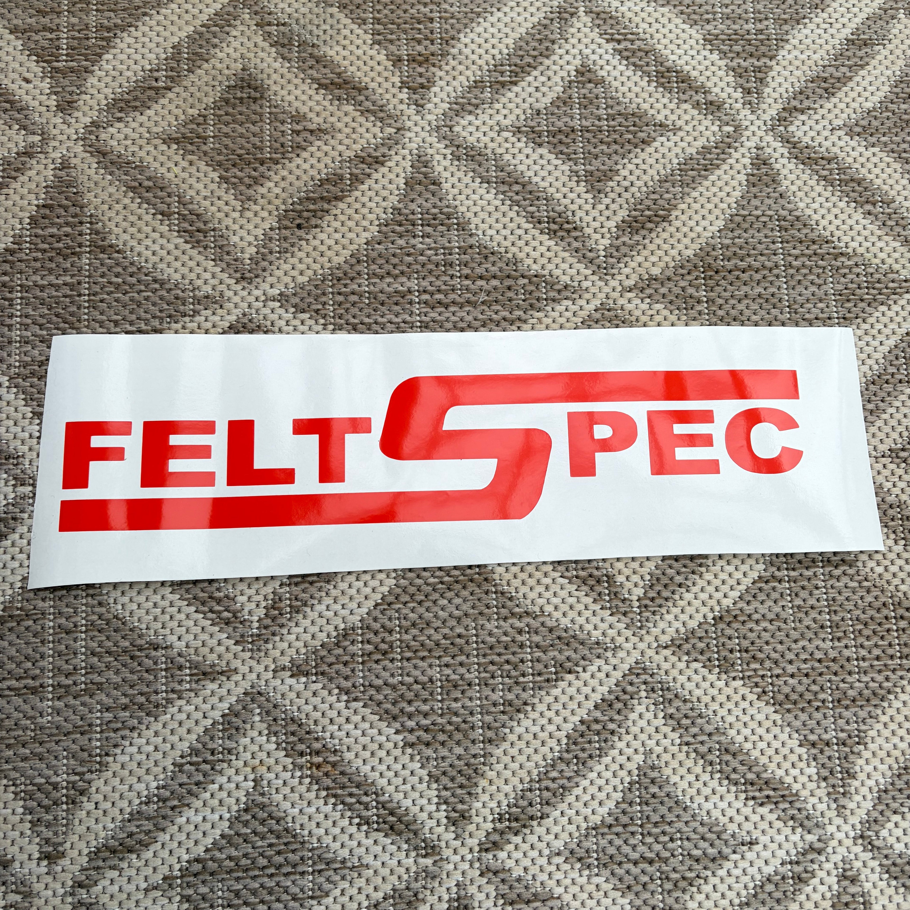Window Sticker Small Felt Spec