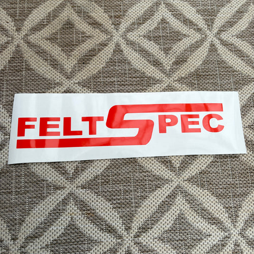 Window Sticker Small Felt Spec