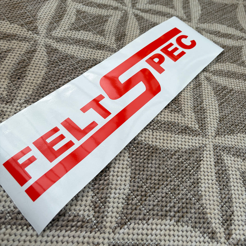 Window Sticker Small Felt Spec